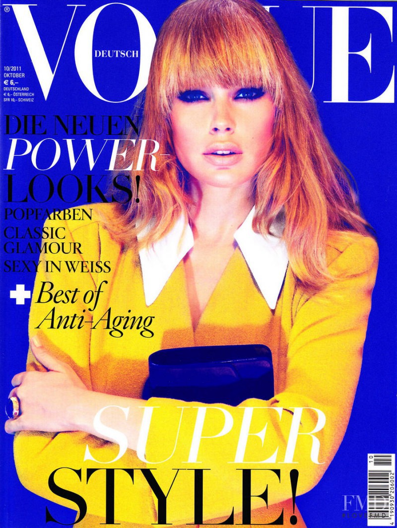 Doutzen Kroes featured on the Vogue Germany cover from October 2011