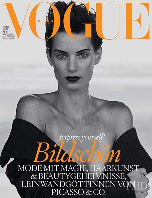 Iris Strubegger featured on the Vogue Germany cover from April 2012