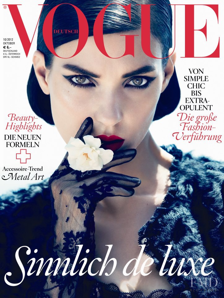 Kati Nescher featured on the Vogue Germany cover from October 2012