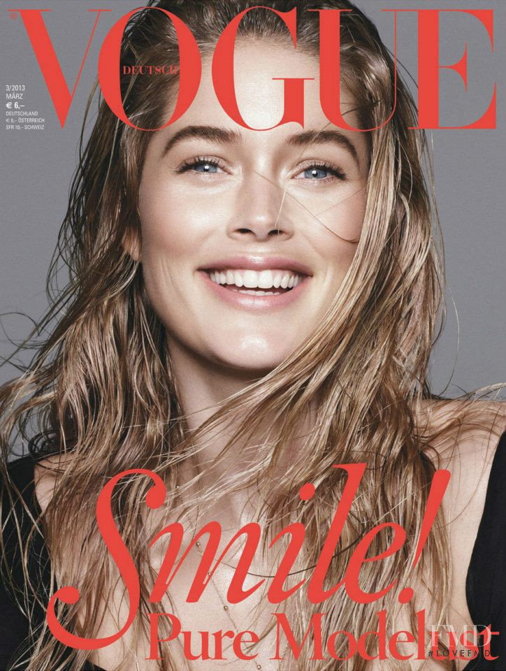 Doutzen Kroes featured on the Vogue Germany cover from March 2013