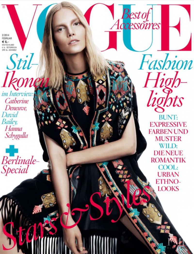Suvi Koponen featured on the Vogue Germany cover from February 2014