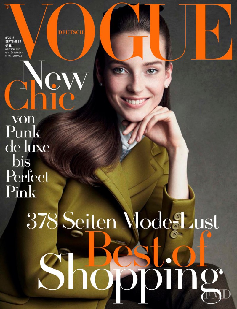 Julia Bergshoeff featured on the Vogue Germany cover from September 2015