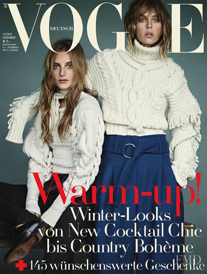 Edie Campbell, Olympia Campbell featured on the Vogue Germany cover from December 2016