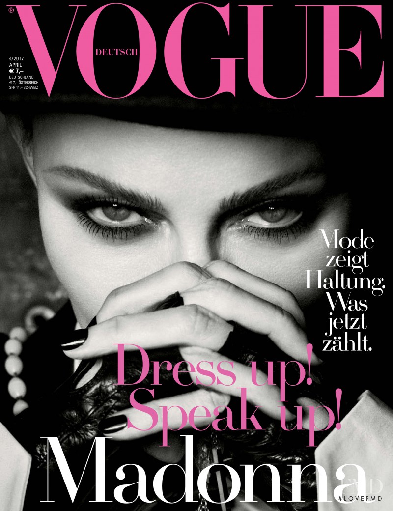 Madonna featured on the Vogue Germany cover from April 2017
