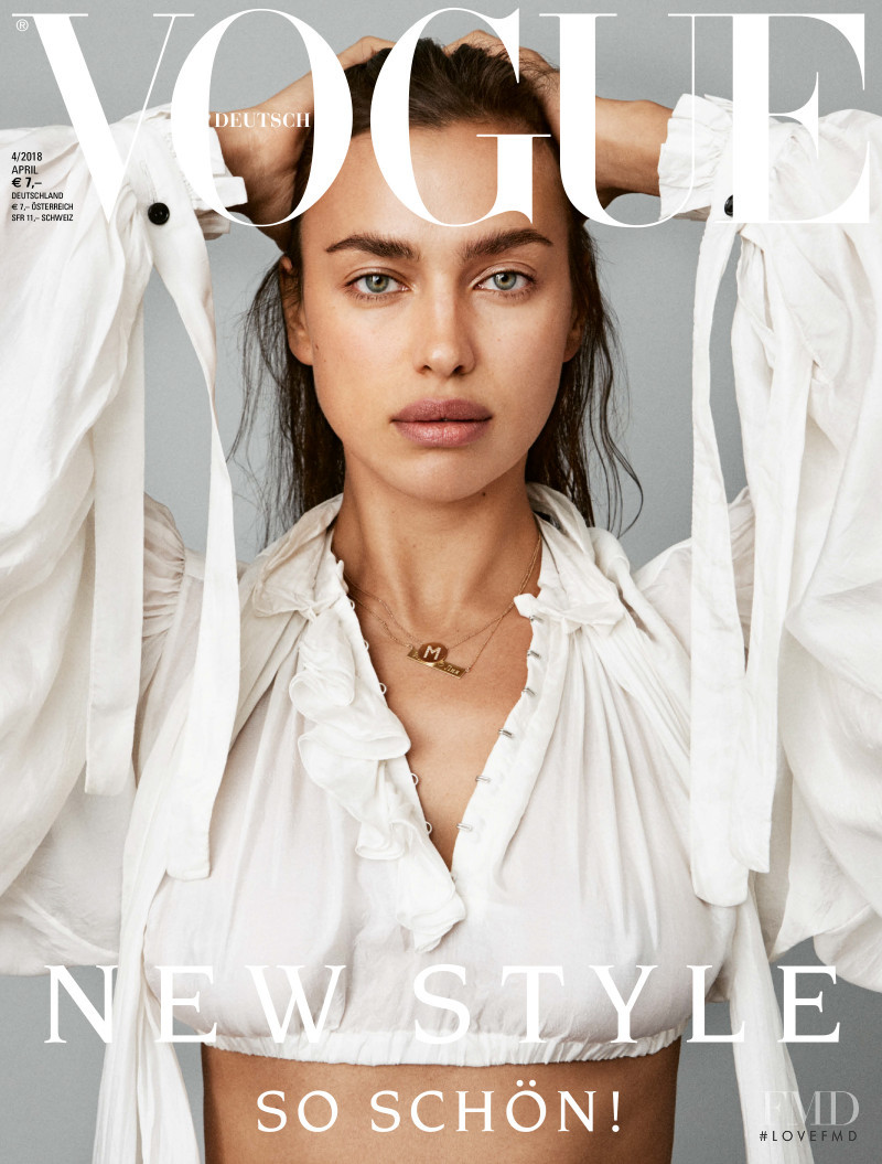 Irina Shayk featured on the Vogue Germany cover from April 2018