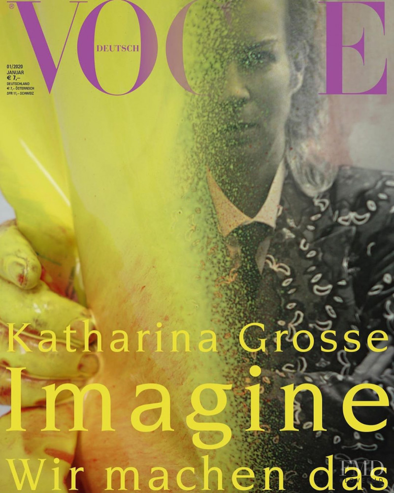 Katharina Grosse featured on the Vogue Germany cover from December 2019