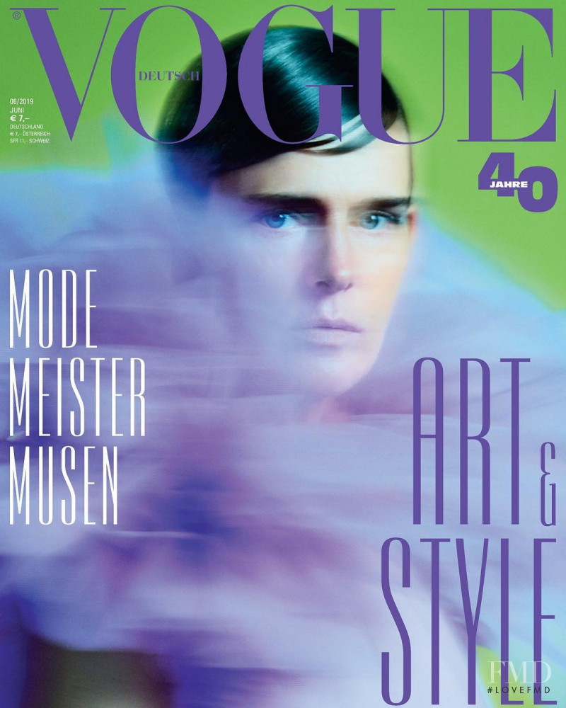 Stella Tennant featured on the Vogue Germany cover from June 2019