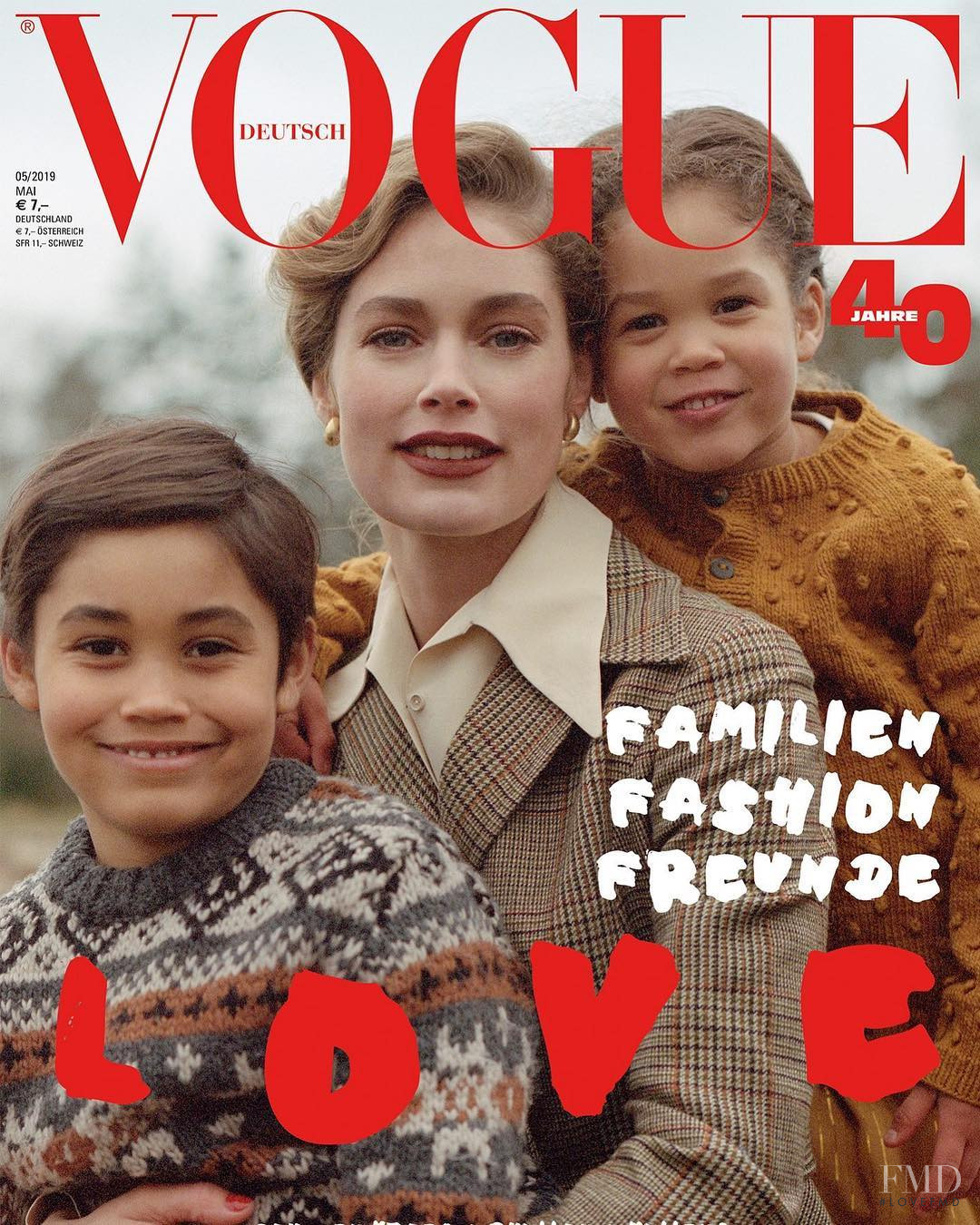 Cover of Vogue Germany with Doutzen Kroes, May 2019 (ID:49026