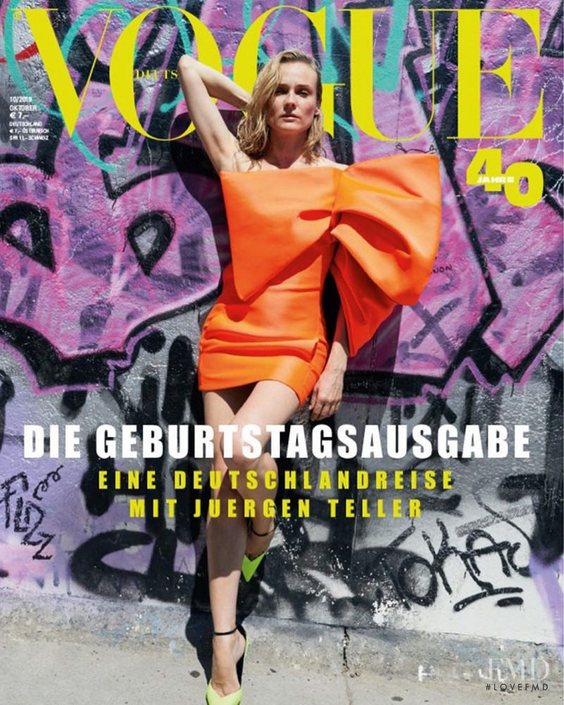 Diane Heidkruger featured on the Vogue Germany cover from October 2019