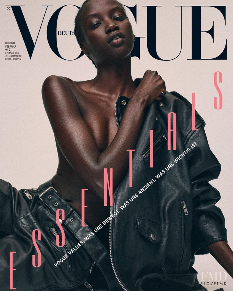 Anok Yai featured on the Vogue Germany cover from February 2020