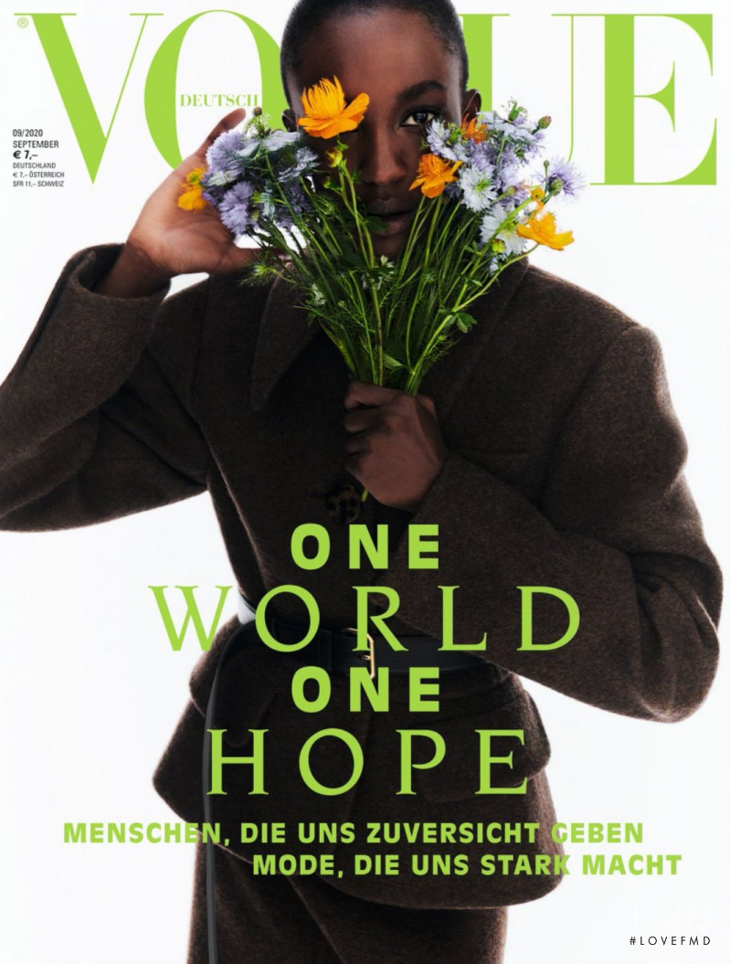 Nicole Atieno featured on the Vogue Germany cover from September 2020