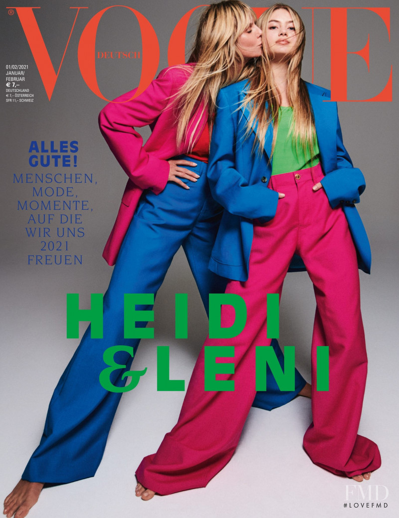 Heidi Klum, Leni Olumi Klum featured on the Vogue Germany cover from January 2021