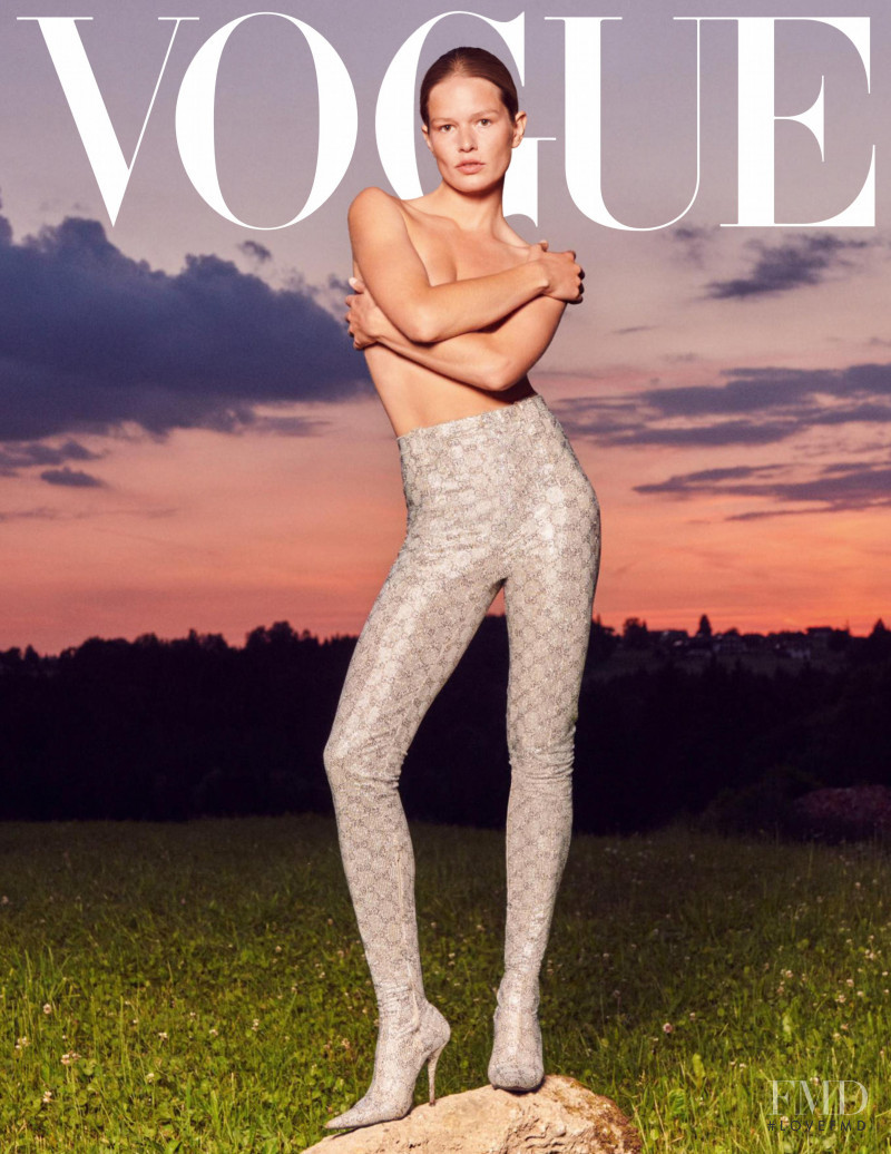 Anna Ewers featured on the Vogue Germany cover from September 2021