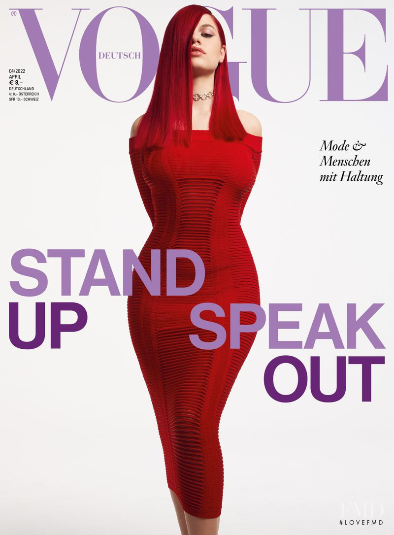  Badmómzjay featured on the Vogue Germany cover from April 2022