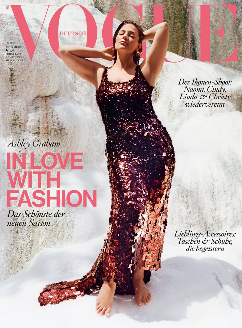 Ashley Graham featured on the Vogue Germany cover from September 2023