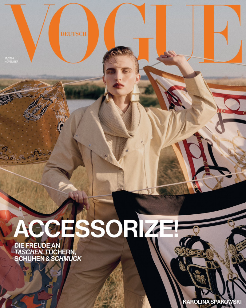 Karolina Spakowski featured on the Vogue Germany cover from November 2024