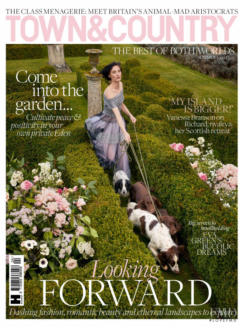 Annie Tice featured on the Town & Country UK cover from July 2020