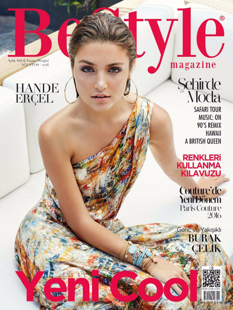 Hande Ercel featured on the BeStyle cover from August 2016