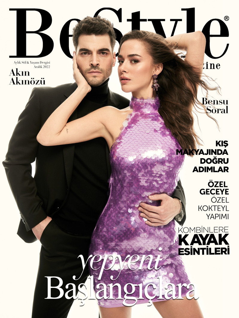 Bensu Soral, Akin Akinozu featured on the BeStyle cover from December 2022