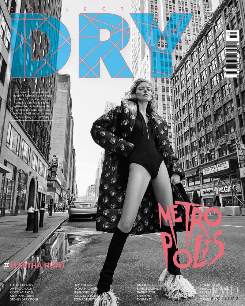 Martha Hunt featured on the Collectible Dry cover from October 2019
