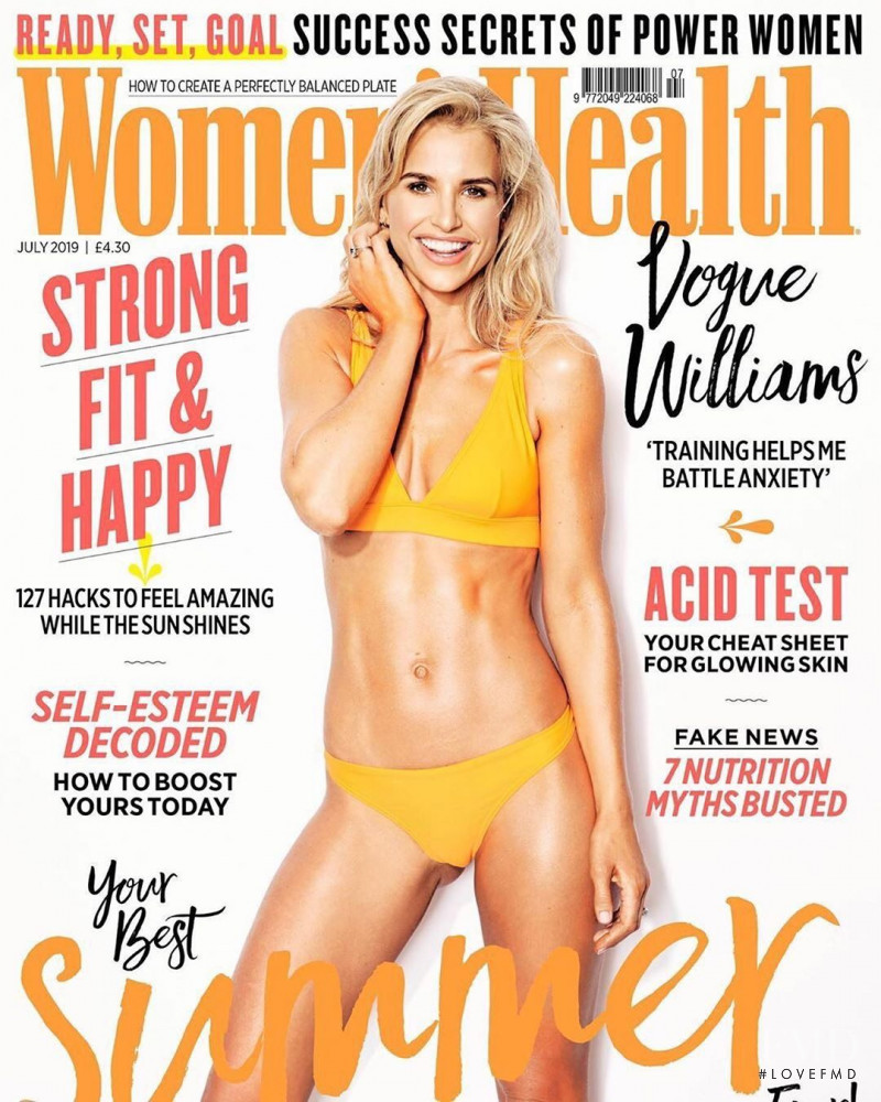 Vogue Williams featured on the Women\'s Health UK cover from July 2019