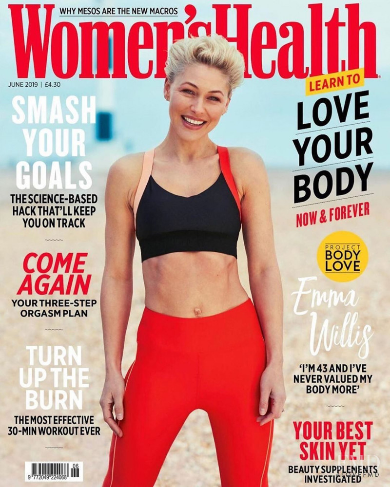 Emma Willis featured on the Women\'s Health UK cover from June 2019