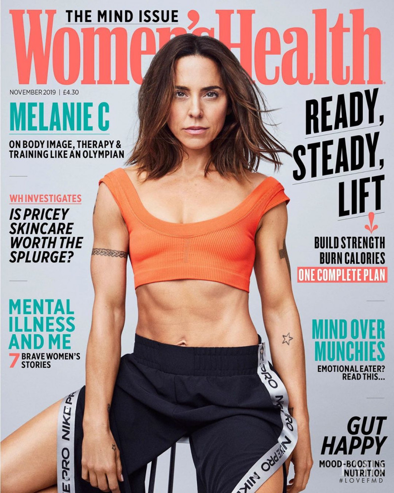 Melanie C featured on the Women\'s Health UK cover from November 2019