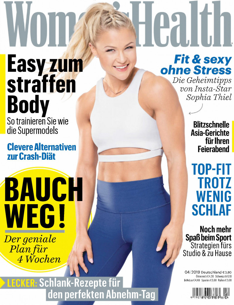  featured on the Women\'s Health Germany cover from April 2019