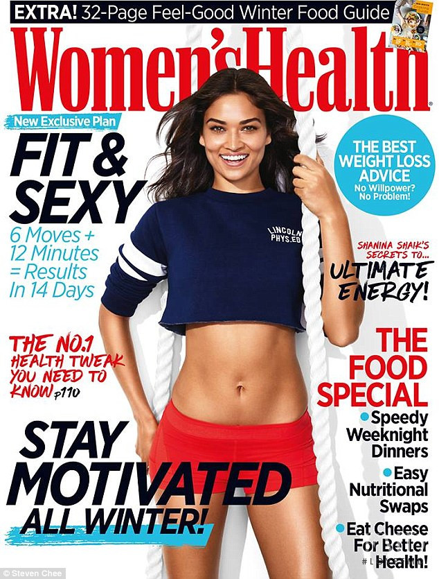 Shanina Shaik featured on the Women\'s Health Australia cover from June 2016