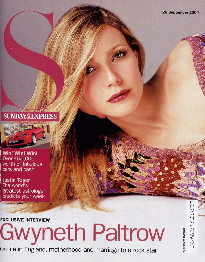 Gwyneth Paltrow featured on the S Sunday Express cover from September 2004