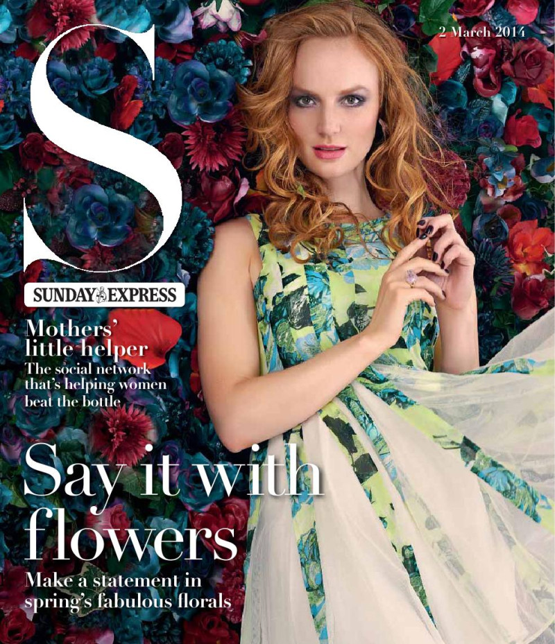 Sylvia Flote featured on the S Sunday Express cover from March 2014