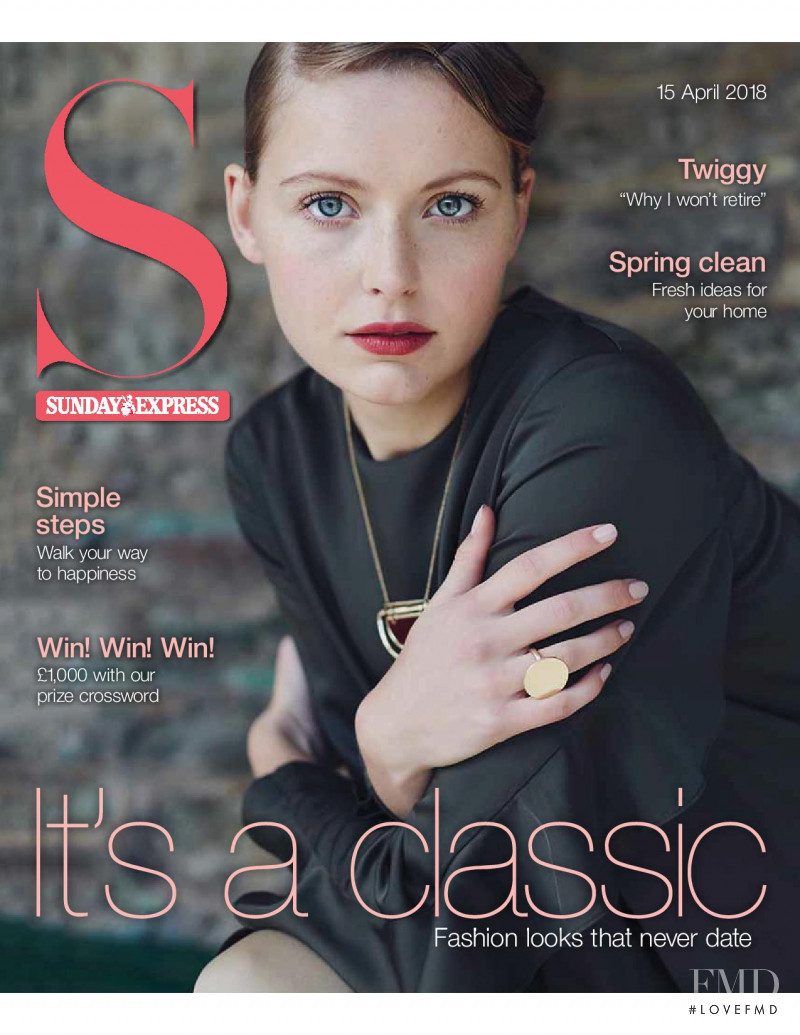 Emily Butcher featured on the S Sunday Express cover from April 2018