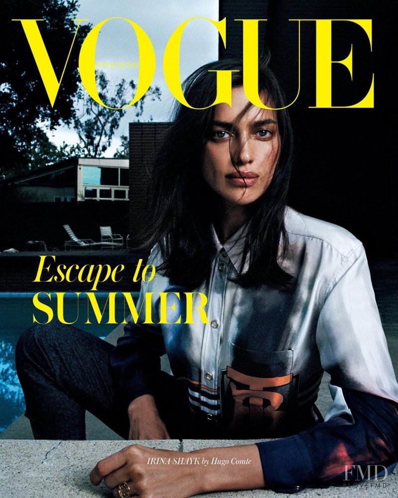 Irina Shayk featured on the Vogue Hong Kong cover from June 2019