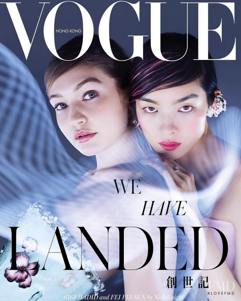 Fei Fei Sun, Gigi Hadid featured on the Vogue Hong Kong cover from March 2019