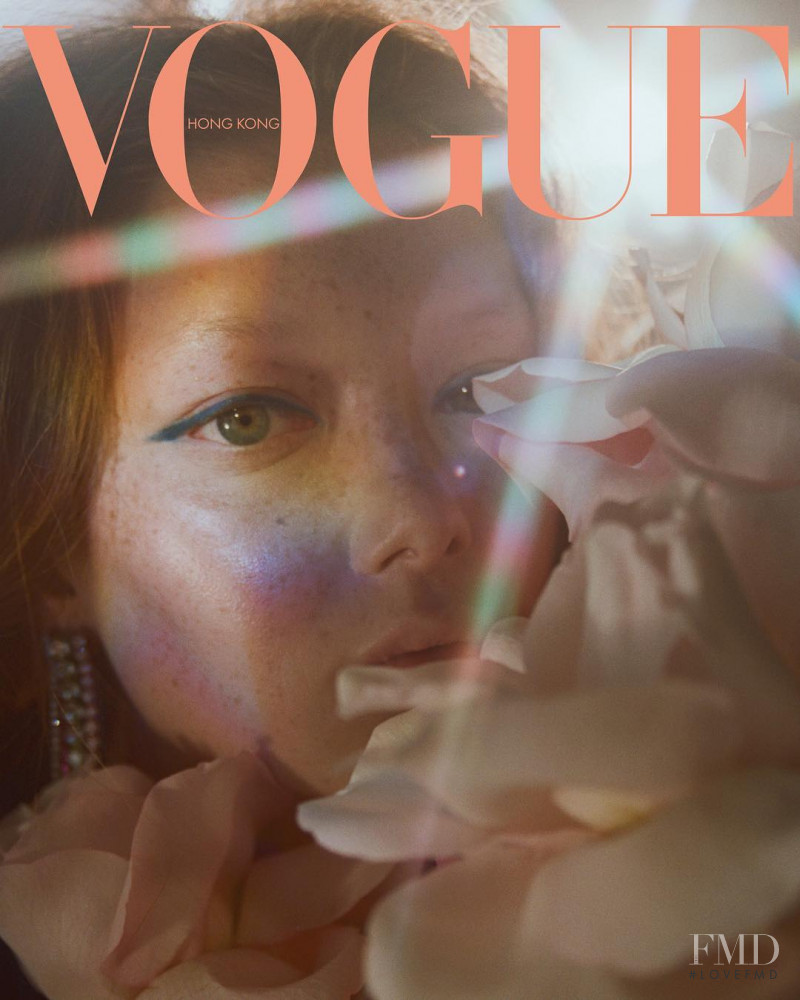 Sara Grace Wallerstedt featured on the Vogue Hong Kong cover from May 2019