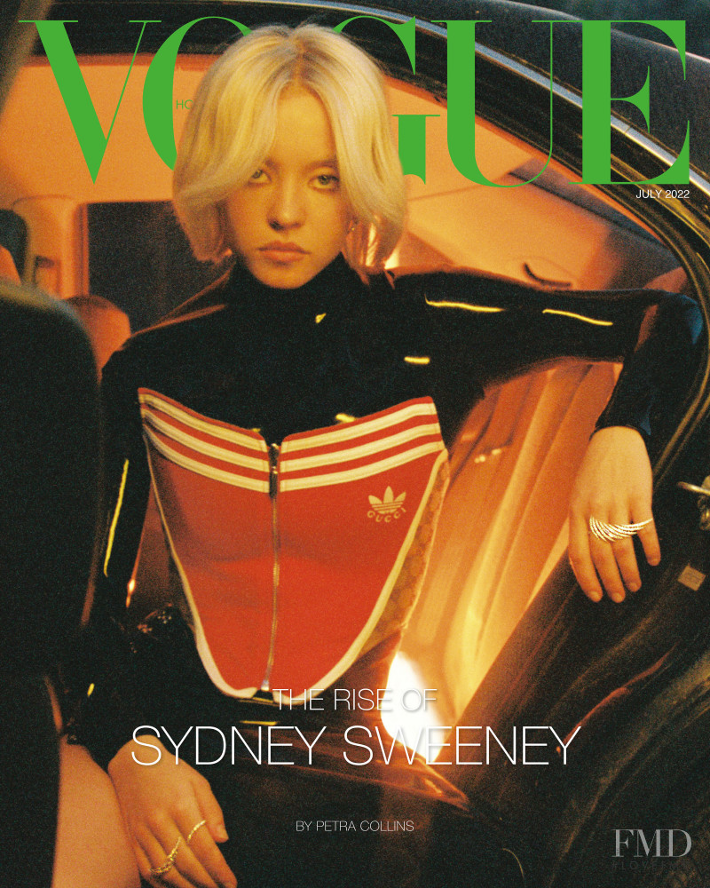 Sydney Sweeney featured on the Vogue Hong Kong cover from July 2022