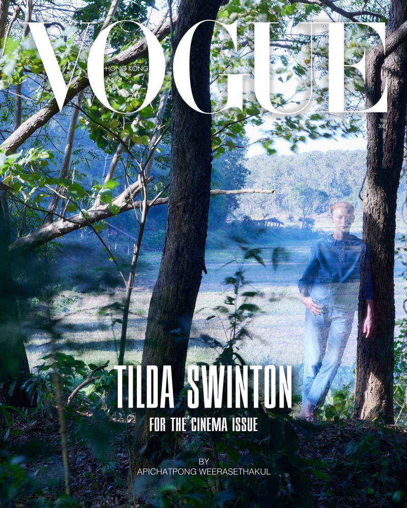 Tilda Swinton featured on the Vogue Hong Kong cover from May 2024