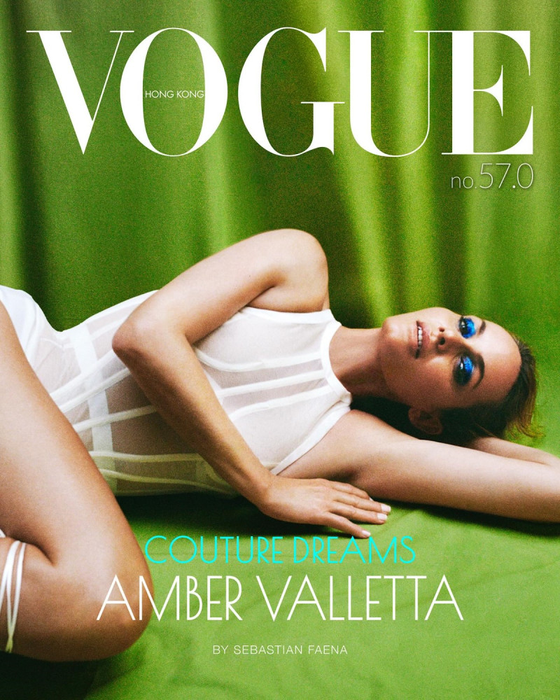 Amber Valletta featured on the Vogue Hong Kong cover from September 2024