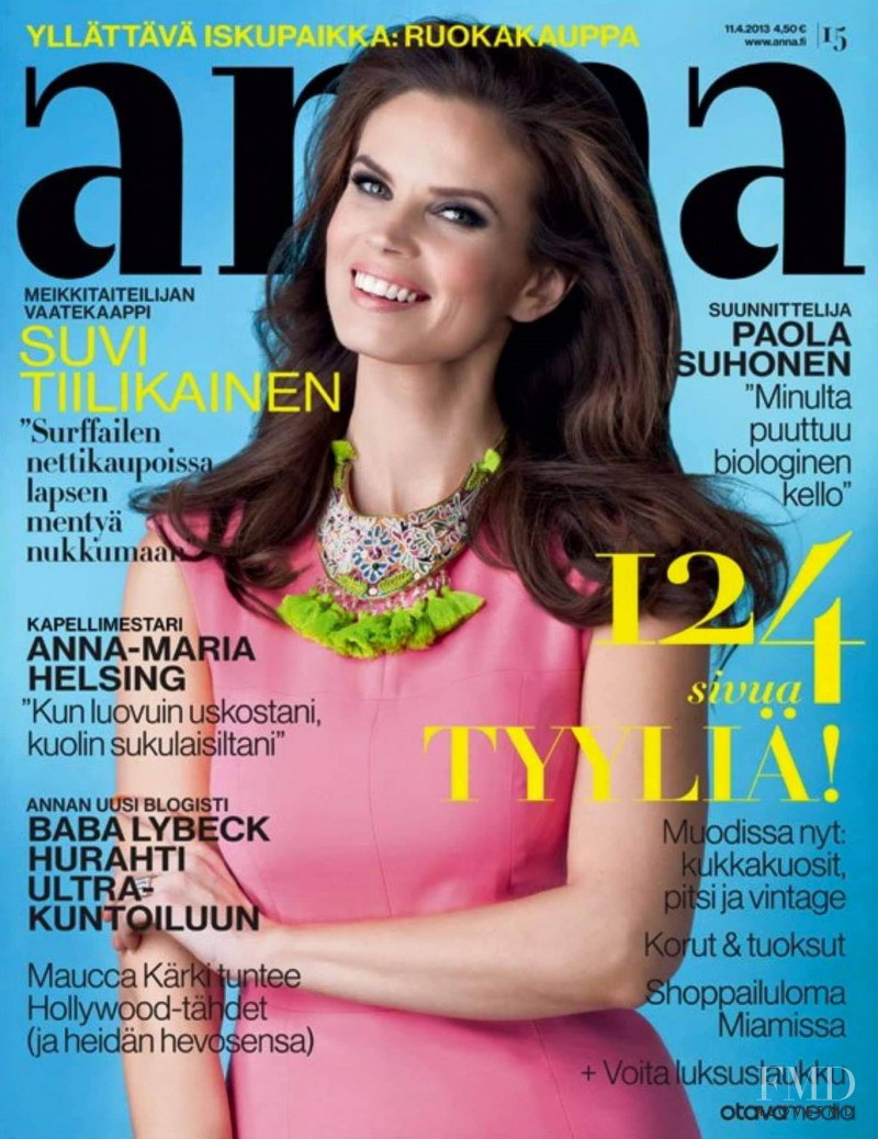 Suvi Miinala featured on the Anna Finland cover from April 2013