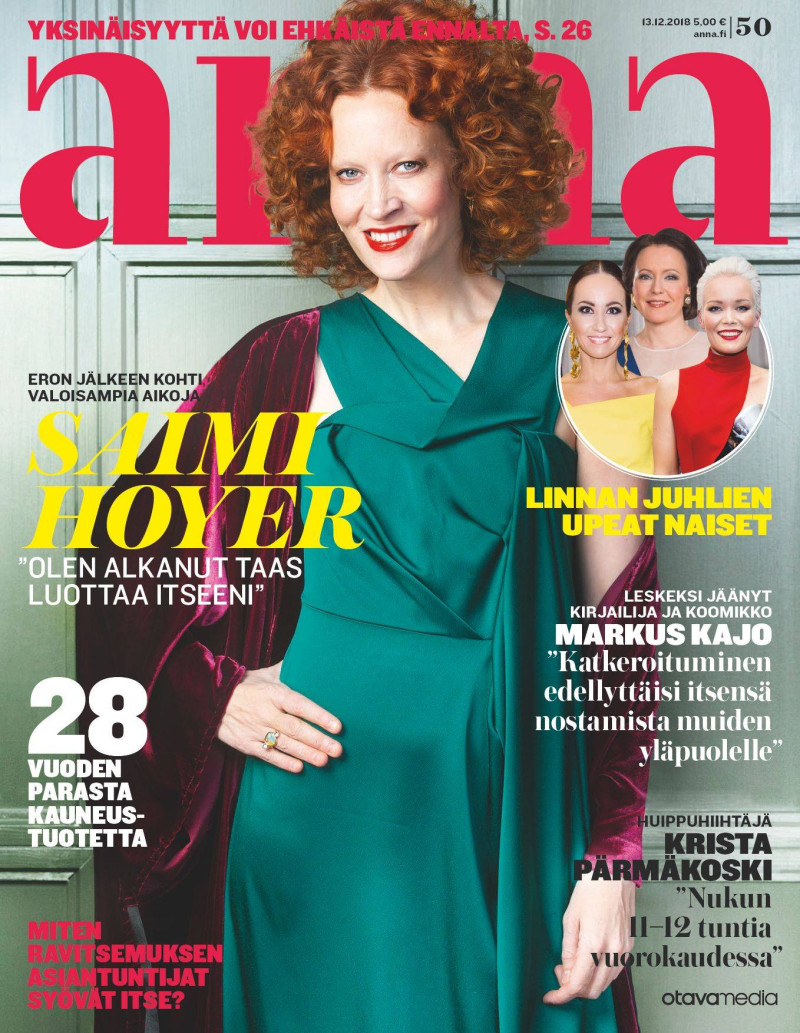 Saimi Hoyer featured on the Anna Finland cover from December 2018