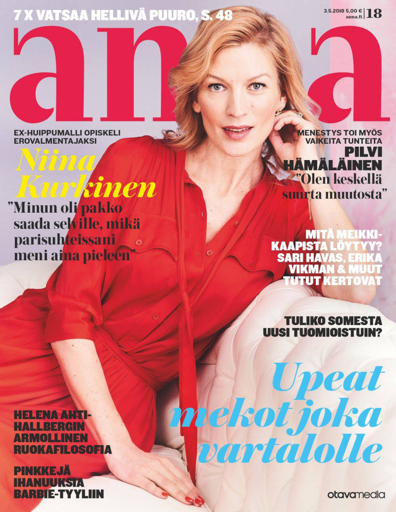 Niina Kurkinen featured on the Anna Finland cover from May 2018