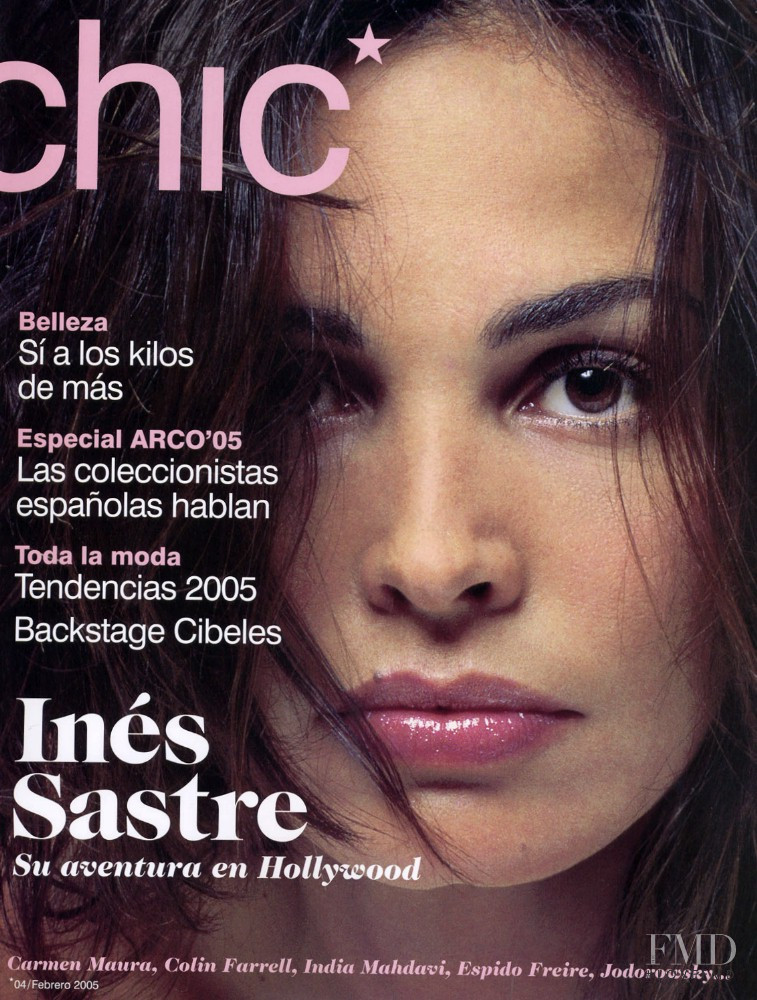 Ines Sastre featured on the Chic cover from February 2005