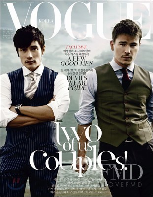 Byung Hun Lee & Josh Hartnett featured on the Vogue Korea cover from November 2009