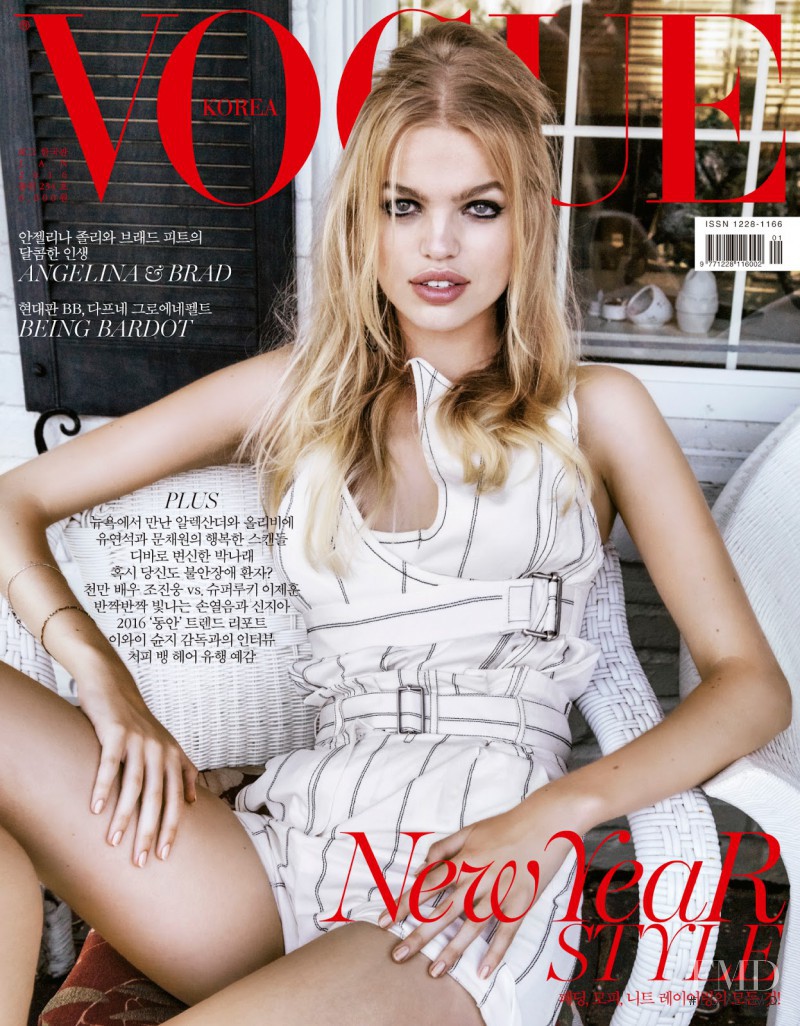 Daphne Groeneveld featured on the Vogue Korea cover from January 2016