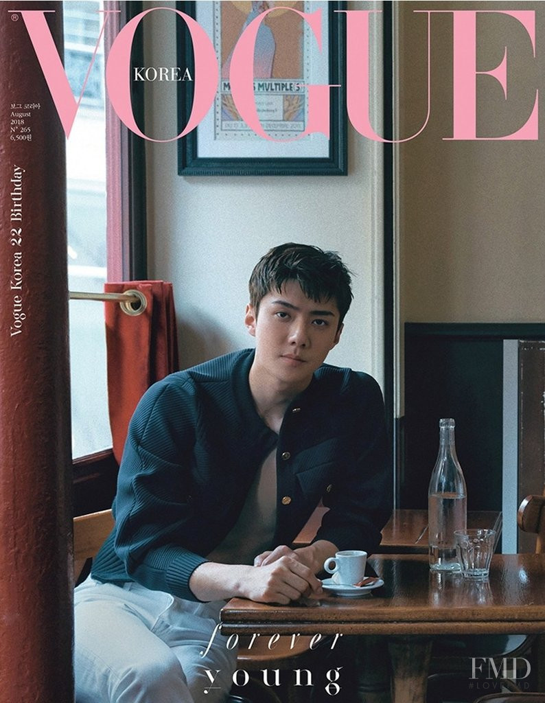  featured on the Vogue Korea cover from August 2018