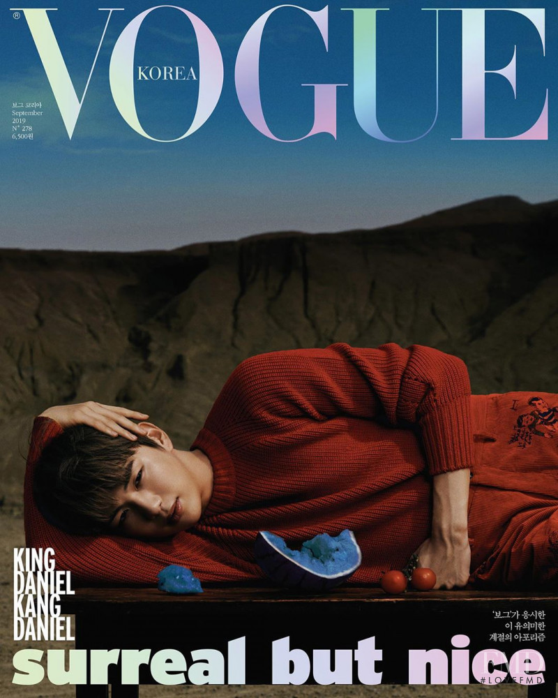 Daniel Kang featured on the Vogue Korea cover from September 2019