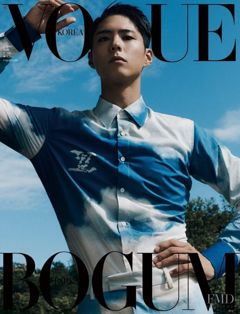 Park Bo Gum featured on the Vogue Korea cover from August 2020