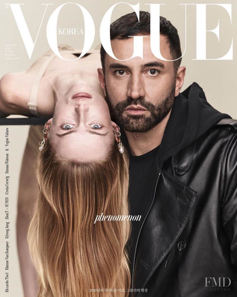 Ricardo Tisci featured on the Vogue Korea cover from February 2020