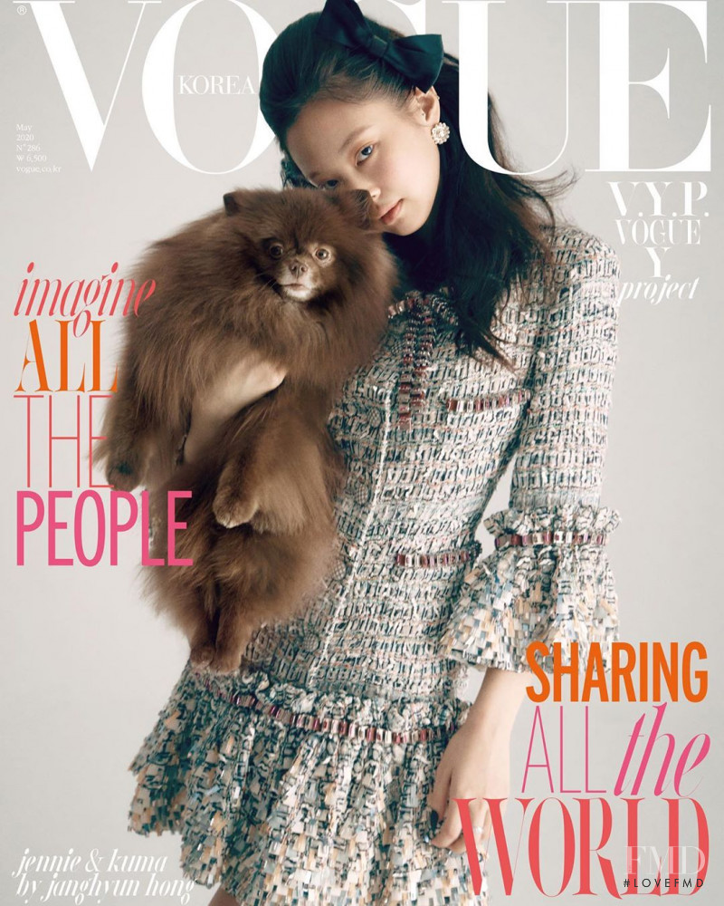 Jennie Kim  featured on the Vogue Korea cover from May 2020