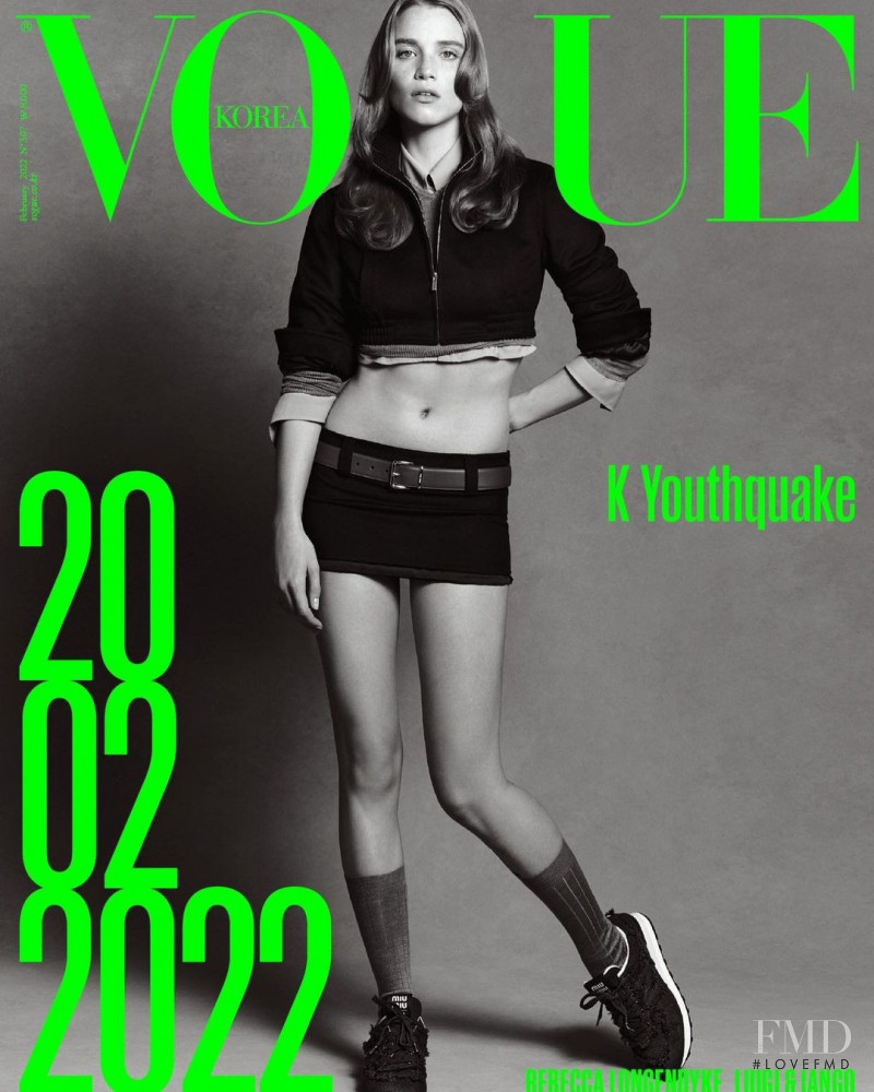 Rebecca Leigh Longendyke featured on the Vogue Korea cover from February 2022